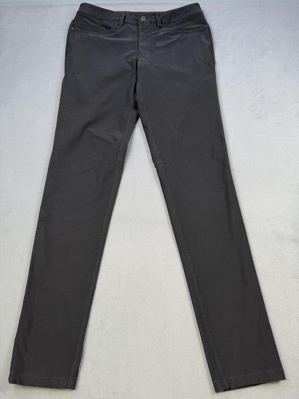 Lululemon ABC Utilitech Pants Mens 32x34 Gray Slim Fit Stretch Tech Workwear